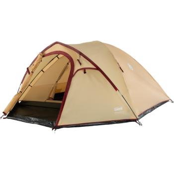 Coleman Darwin 4 Plus Summer, Zelt (beige/dunkelrot)